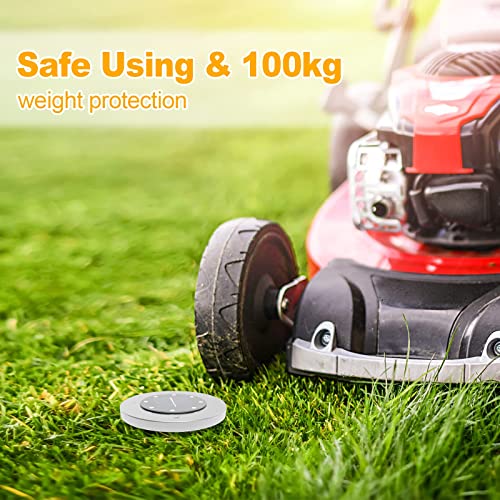 image for ADVWIN 12 Pack Solar Garden Light, Waterproof Solar Ground Disk Light,