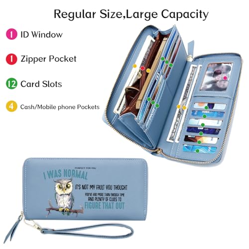 OIDERY Personalized Cute Owl Women's Wallet,Birthday Gift,Holiday Gift for Family,Graduation Gift for Classmates3