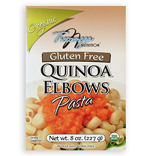 Tresomega Nutrition Organic Quinoa Pasta, Elbow, 8 Ounce