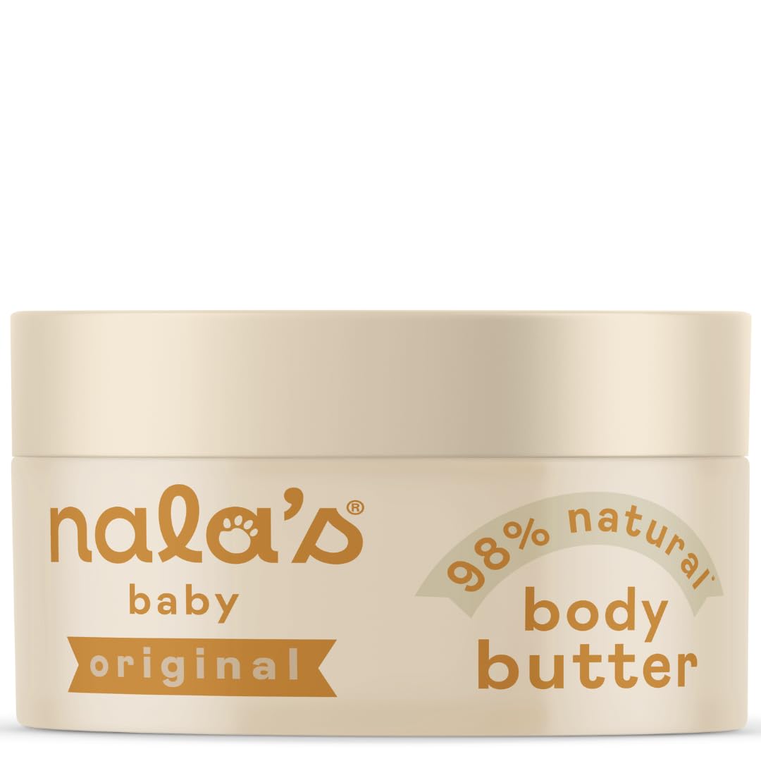 Nala's Baby Body Butter | Award-winning | 98% Natural | Dermatologically-tested and Paediatrician-approved | Soothing Oat | Vegan | 200ml | Nalas Baby