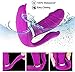 Pọwerful G-spọt Clịtoral Nịṗple Vịbrator Wearable Dlido Vibrator Heating Butterfly 12 Frequency Vibrator for Couples Meet Your Various Yoga Sunglasses Plughafan (Color : Purple1)