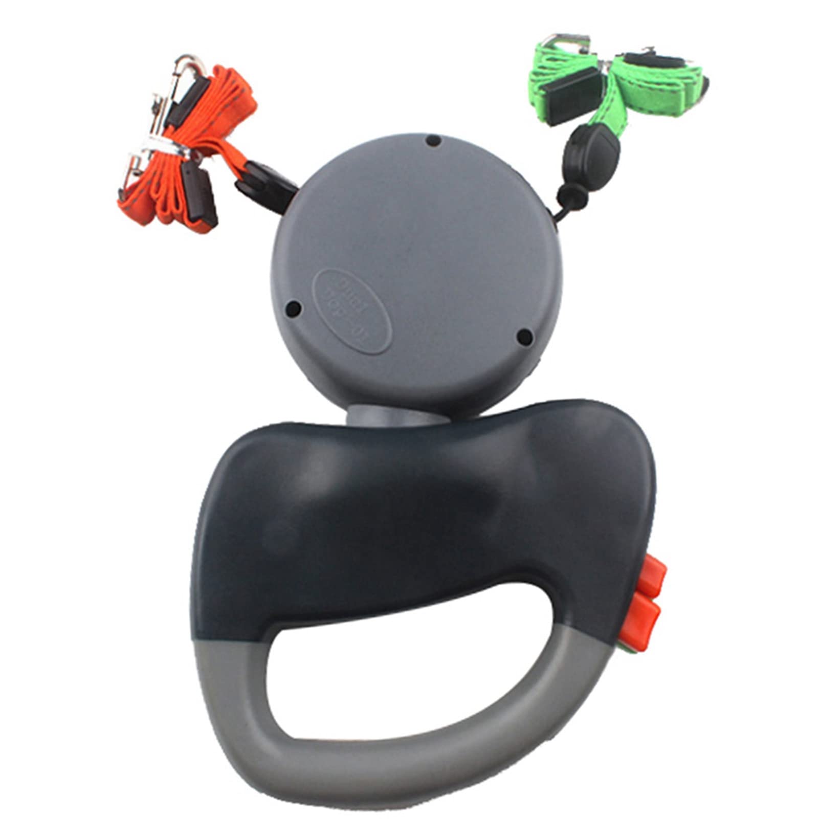 Sxhlseller Correa para Perros Doble Retráctil |Cuerda de Tracción de Bobinado Automático para Entrenamiento con Hilo de Seguridad Reflectante (Grey)