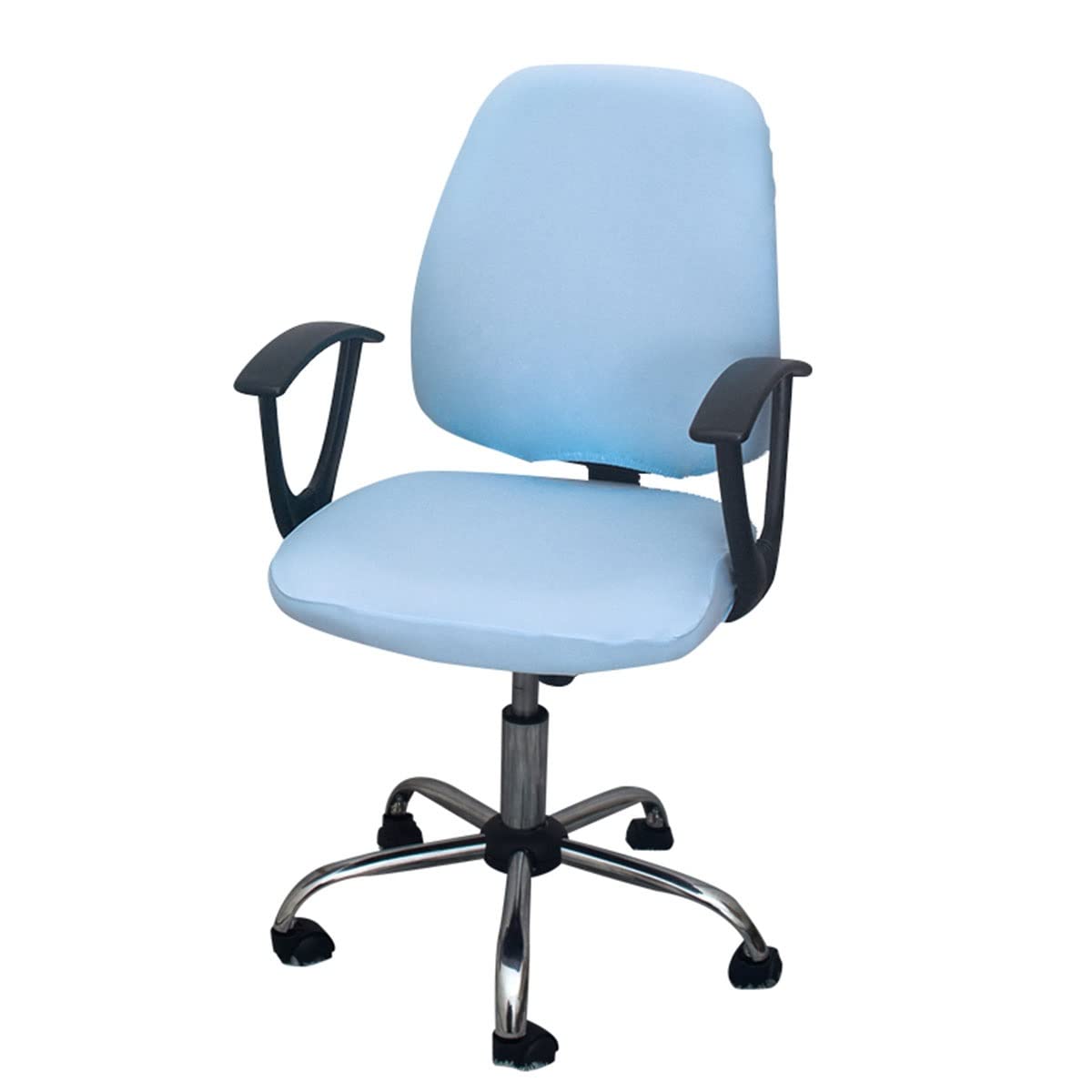 Zhl Light Blue Split Computer Office Chair Cover Protective & Stretchable Modern Simplism Style Chair Covers Stretch Rotating Chair Slipcover Desk Task Chair (Color : )