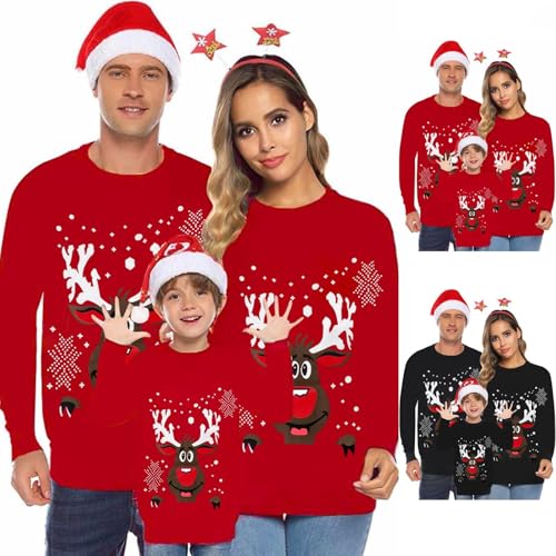 Weihnachtspullover Familie Set Damen Herren Kinder - Ugly Christmas...