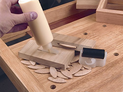 wolfcraft 2992405 Compressed Wafer Shaped Wood Joining Biscuits for Joining Wood Pieces, #20, 100 Piece Jar