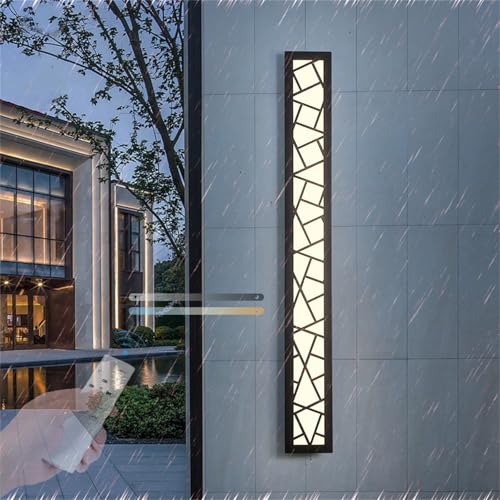 Luminaire mural extérieur longue LED dimmable 80cm télécommande éclairage étanche IP65