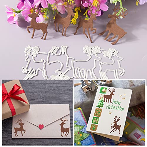 13 Stk Weihnachten Stanzschablonen Set Metall Prägeschablone mit Schneeflocke und Andere Weihnachtsmotive Stanzformen Schablonen für Party Weihnachten Handwerk Scrapbook Zubehör DIY Dekoration usw.