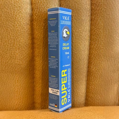 Image of Super Viga 150000 Delay Cream for Men - Premium Desensitizing Formula - 0.50 Fl Oz