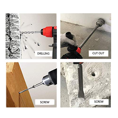 Akku-Bohrhammer, multifunktionaler bürstenloser Lithium-Bohrer, 3 Arten von elektrischen Schlagbohrern, geeignet für… – Bild 7