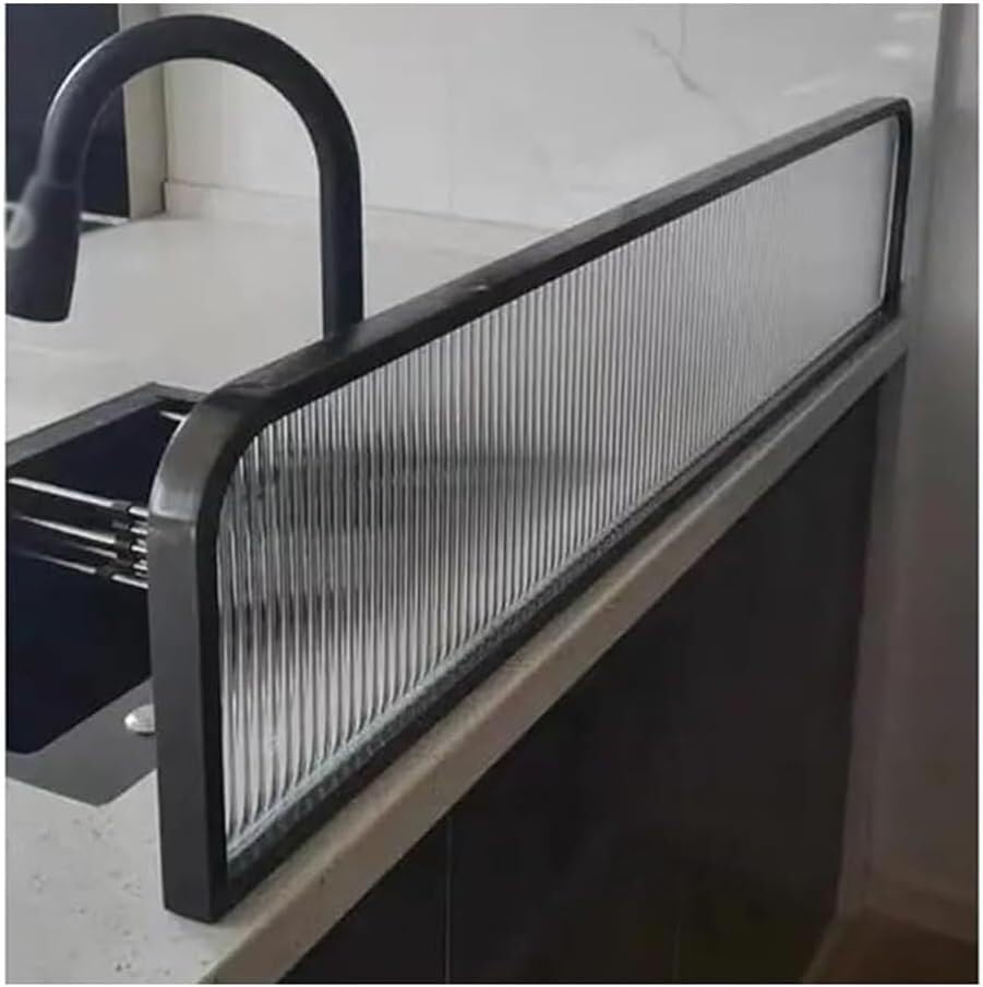 Pantalla del divisor de privacidad 110cm, partición de la encimera con el vidrio templado y el marco del acero inoxidable, separador de mesa independiente para el hotel del restaurante del escritorio
