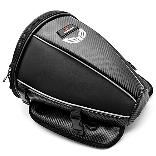 HUIOP Borsa a tracolla per borsa posteriore con borsa riflettente multifunzionale,Borsa da moto Borsa da Sella Borsa Sedile Bagagli e Borse Moto Borse