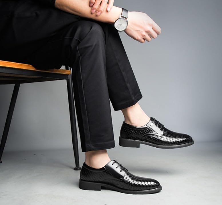 Men's Dress Shoes Summer Breathable Casual Business Formal Oxfords Shoes for Men2