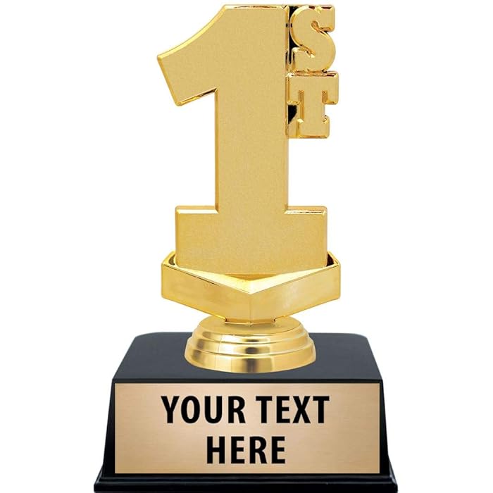 Buy Crown Awards 1st Place Trophies with Custom Engraving, 6" Personalized First Place Award