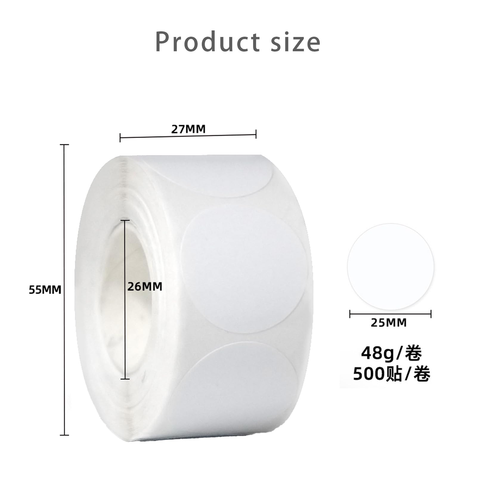 50-500 Stuks 1Inch Kraftpapier Dank U Stickers Ron... – Grandado