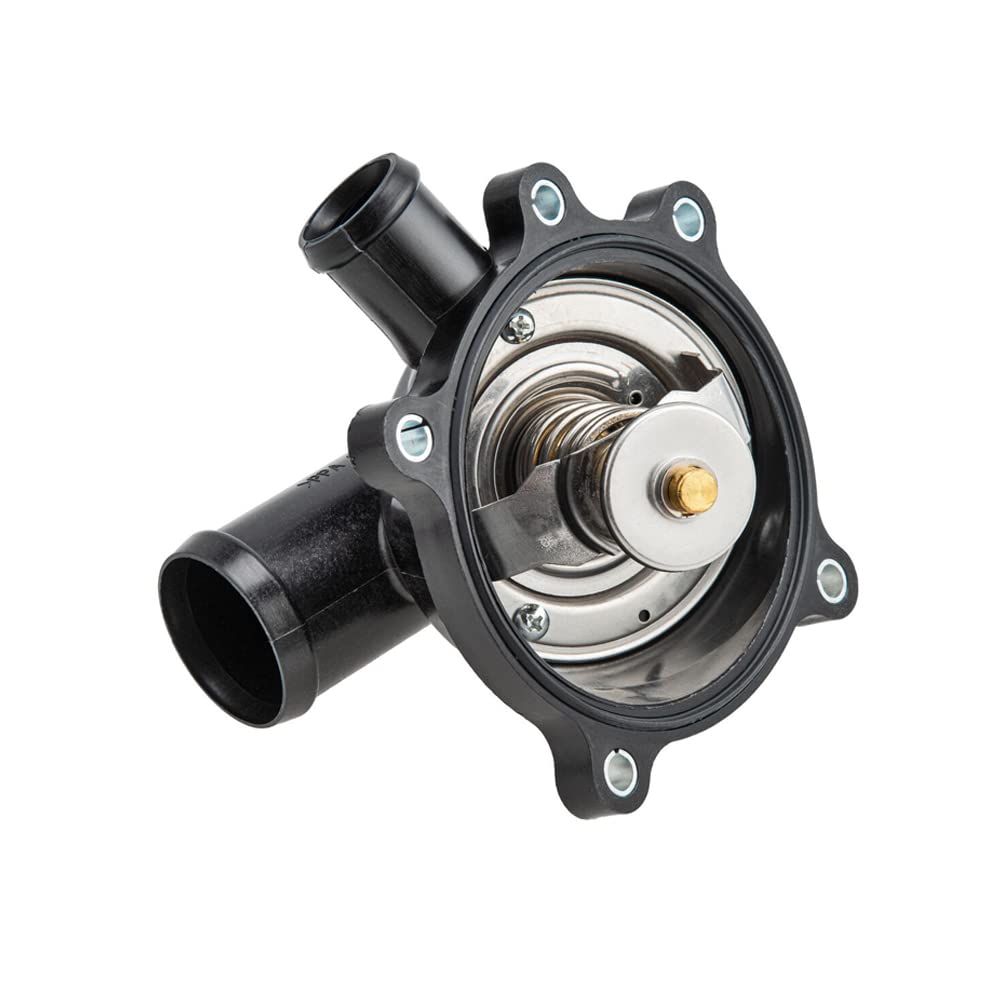 079121115BA Logement de Thermostat de Liquide de Refroidissement du Moteur Compatible avec AUDI A6 S6 2007-2011, A8 Q7 2007-2010, S8 2007-2009, Remplace 079121115BK, 9025179