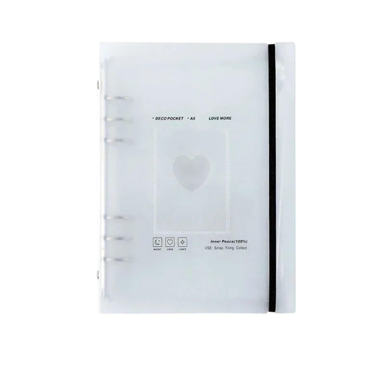 A5 Photocard Binder Cover Card Sleeves Kpop Photo Album Simple Collect Book Loose-leaf For Photo