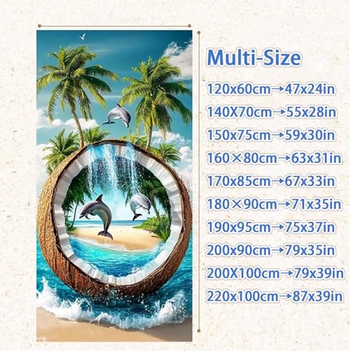 Serviette Microfibre Plage et Sport Légère Idéale pour Voyage