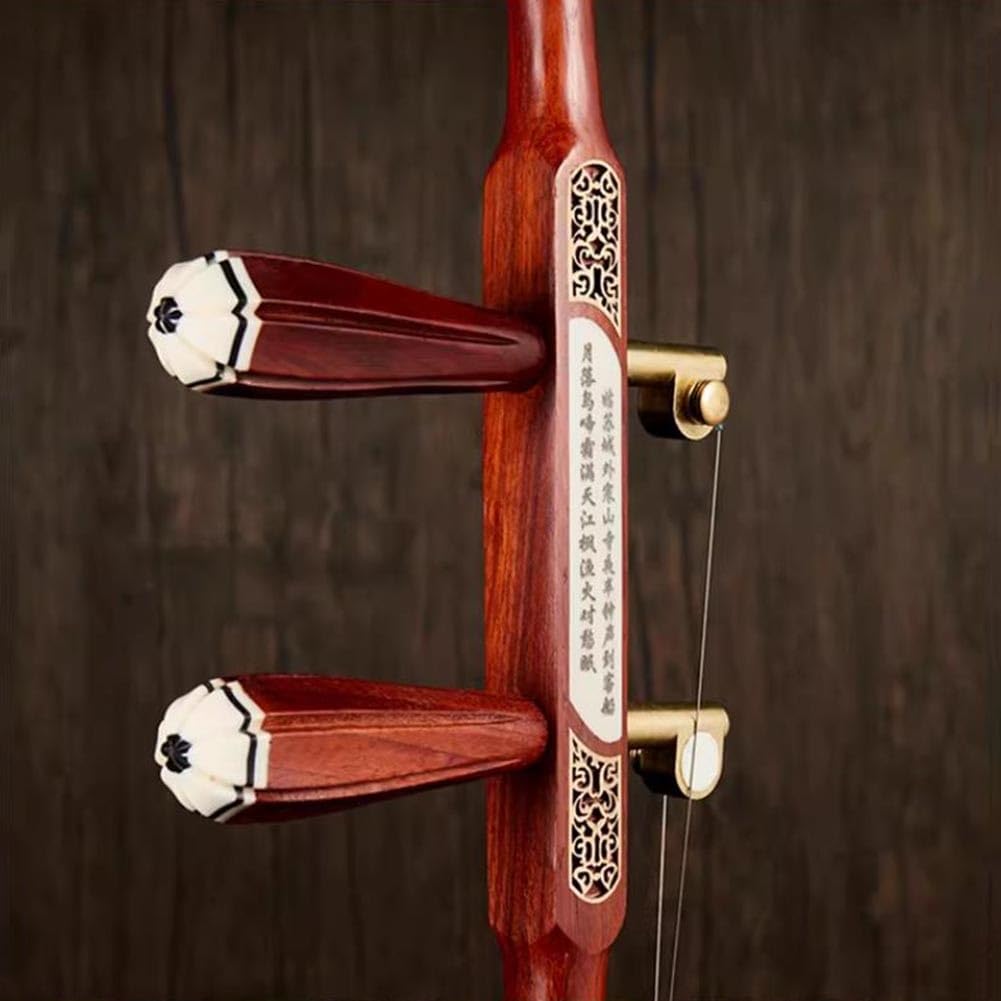 Erhu Professionale In Legno Di Sandalo Nero, Strumento A Due Corde Simile A Un Violino Cinese, Ideale Per Musicisti Esperti.(Red)