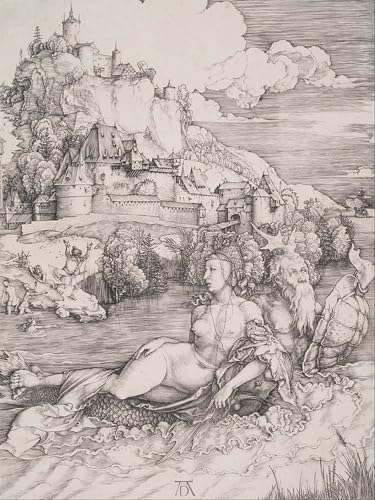 Carteles il mostro marino di Albrecht Dürer de pintura mural retro para cuadros de salón