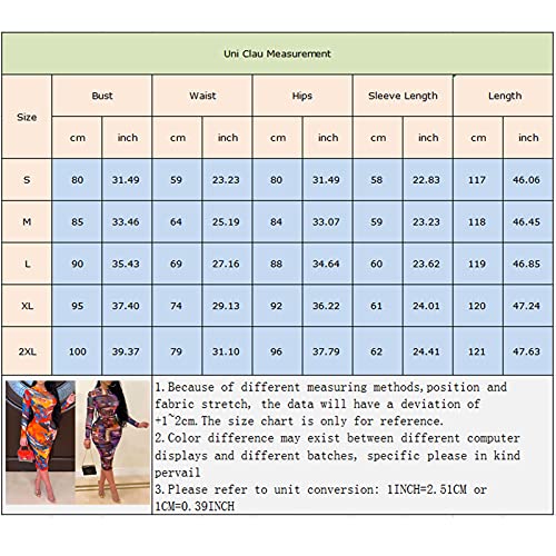 Uni Clau Women Sexy Long Sleeve Printed Sheer Mesh Bodycon Midi Dress See Through Slim Fit Tight Party Clubwear Long Dress Purple L #TOP6