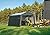 Scotts 10' x 15' x 8' All Season Outdoor Storage Shed with Waterproof Cover, Green