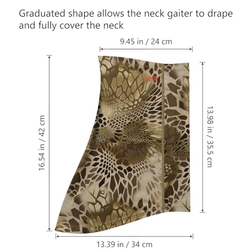 Image of BASSDASH UPF 50+ Breathable Neck Gaiter, Quick Dry Face Mask for Men Women