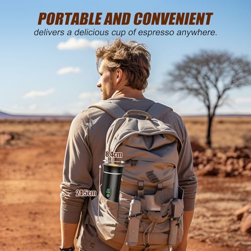 Image of Portable Battery Espresso Coffee Maker for Travel, 20 bar Mini Travel Coffee maker