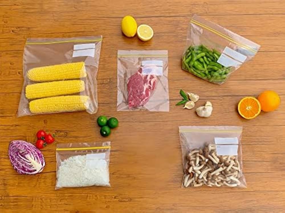 Amazon.co.jp: NISHIKINチャック付きポリ袋 冷凍冷蔵用 透明 100