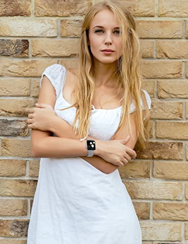 Image of Minyee Floral Engraved Band Compatible with Apple Watch 41mm 40mm 38mm 42mm 44mm 45mm 46mm 49mm Women, Cute Soft Silicone Flower Sport Fancy Strap for iWatch Series 11 10 9 8 7 6 5 4 SE /Ultra 3 2 1