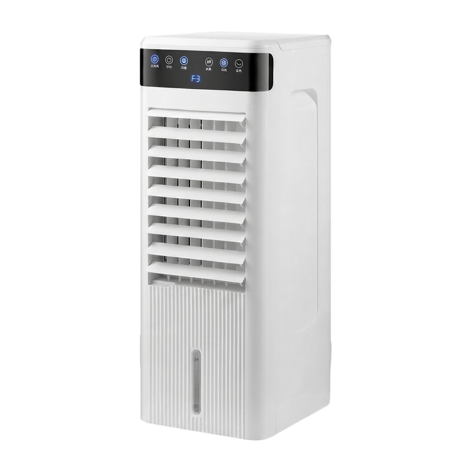 Raffrescatore evaporativo a 3 velocità, Facile da Pulire, con Serbatoio dell'Acqua, Silenzioso, Ideale per Soggiorno, Cucina, Camera da Letto,