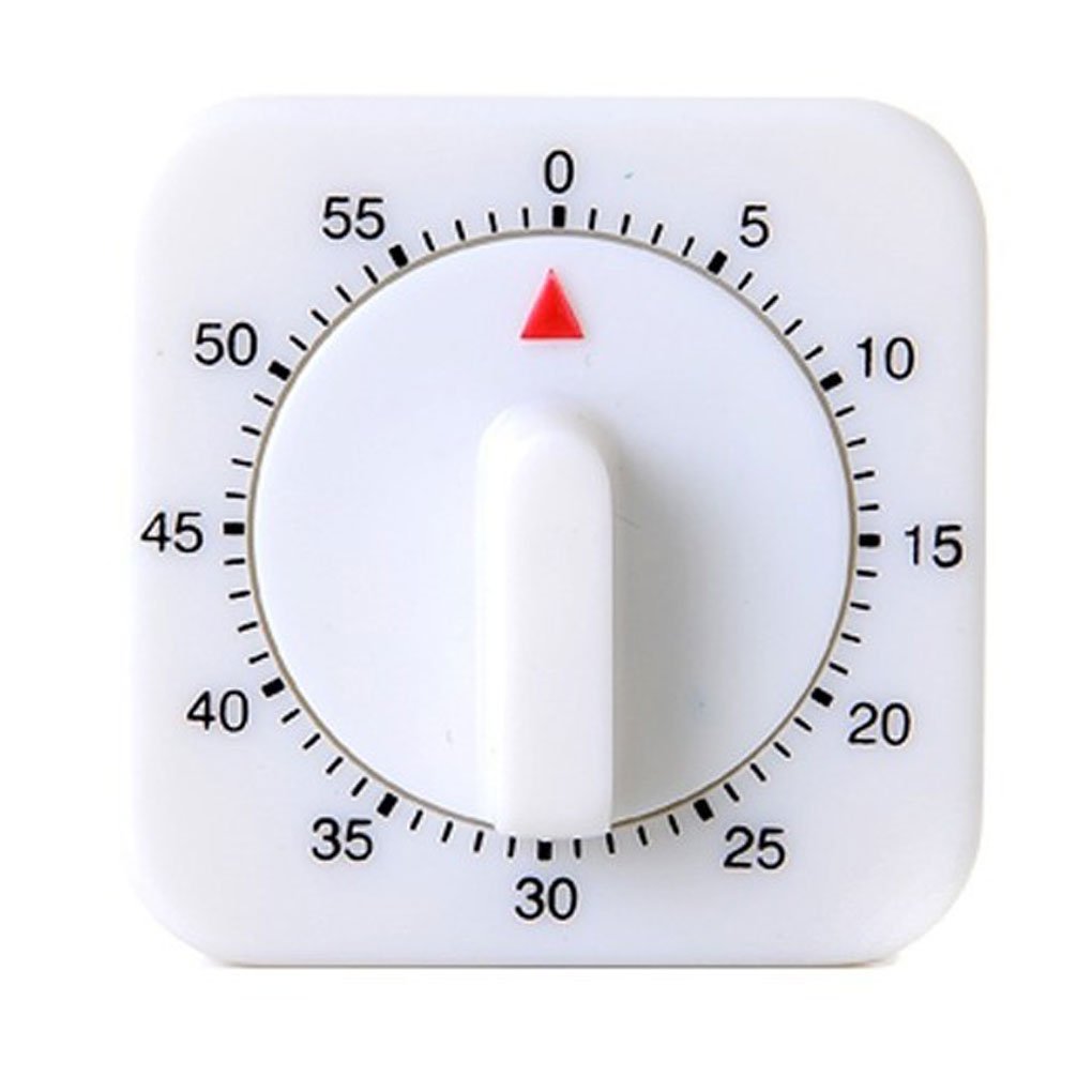 Novelty Kitchen Square 60 Minute Mechanical Timer Reminder Counting