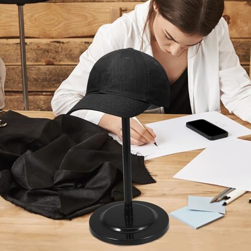 Support télescopique pour chapeaux réglable hauteur base ronde 4 pces
