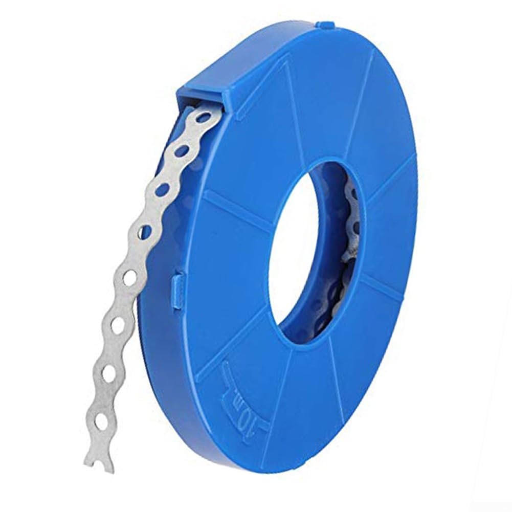 Fascetta stringicavo in acciaio al carbonio da 9,1 m con elettrozincatura per superficie per impacchettare cavi resistenti e lunghezza personalizzata per fissaggio in officina (26 mm)