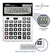 Desk Calculator 12 Digit Extra Large LCD Display, Touch Comfortable with Big Buttons, PXY Two Way Power Battery and Solar Standard Function Office Calculators