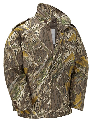 Image of Unbekannt M65 Military Field Jacket with Removable Quilted Inner Liner Bark Camouflage, tree bark camouflage, XXL
