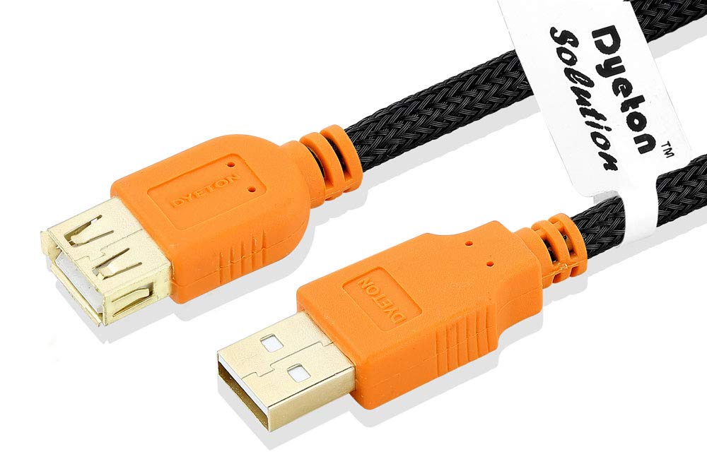 Dyeton USB Male to Female USB Charging Cable for Android Phones with Gold Plated Connector Gold Series 3 Meters (B08X2M1KWJ) Amazon Price History, Amazon Price Tracker