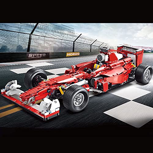 Technik Bausteine Auto für Formula F1, 1682 Klemmbausteine Sportwagen Bausatz, 1:8 Rennwagen Modell Bauset Fahrzeuge… – Bild 3