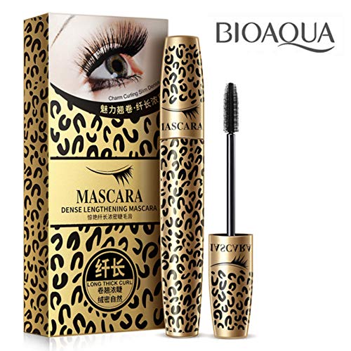 BIOAQUA Leopard Silk Mascara Long Thick Lashes Curl Spiral Flexible Brush Enlarges Your Hair Quick Removal Moisturising Nourishing