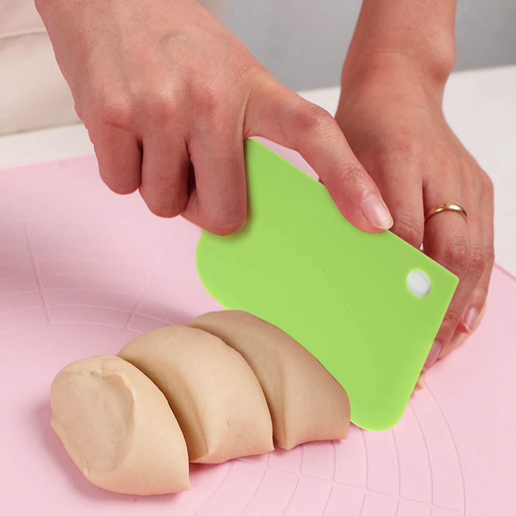 6 Spatole Colorate In Plastica Per Pane E Torte – Set Da Cucina Con Manico Antiscivolo – Ideali Per Fondente, Pizza E Pasticceria