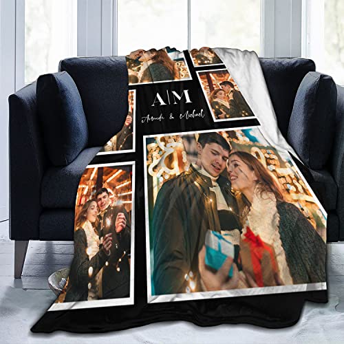 Easycosy personalisierte Decken für Paare Geschenke Benutzerdefinierte Bild, Foto werfen für Freundin Ihr Geburtstag Anniversay Ideen – Ansicht 6