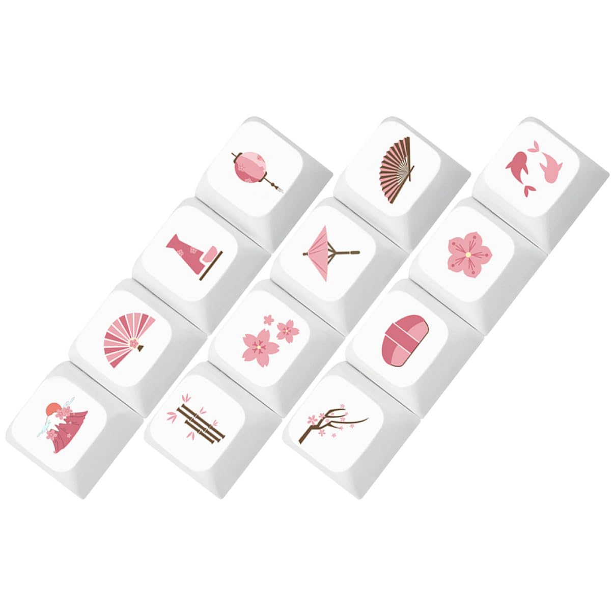 Angoily 60stücke Mechanische Tastatur-tastenkappen Mit Floralen Mustern Hochwertige Sublimierte Für Individuelles Design Langlebig Für Gamer Und -enthusiasten