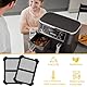 2 Stück Spritzschutz für Ninja Foodi Max Dual Zone AF400EU & AF451EU, Silikon Spritzschutz für Ninja Heißluftfritteuse Zubehör, Airfryer Zubehör für Ninja Heizspirale und Ventilator