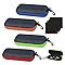 SZSMW 4 Funda Gafas - Funda Gafas Rigida - Fundas Gafas - Puede Acomodar Una Variedad de Gafas, Es Un Regalo Ideal para Familiares, Amigos Y Colegas (Con 4 Gafas de Tela)