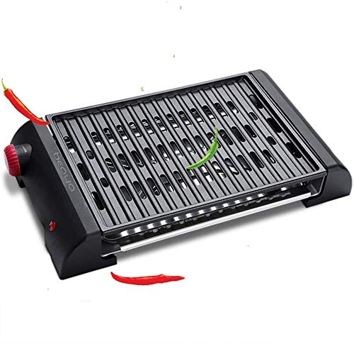 WSJ dainkaolu Barbecue Stove Double Electric Grill Home Smokeless Barbecue Machine Commercial Iron Grill Barbecue Machine BBQ (Color : A)