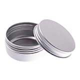 generic Small Aluminum Tin Can with Lid, Metal Round Tins Containers Screw Lid Round Tin Jar Container Bottle for Cosmetic,Lip Balm, Cream(10g), AM15SD03I7CUS
