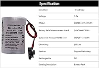 Vista 4 de 3HAC044075-001/01 7.2V SMB Batería para ABB Robot CPU ABBTA521 ABB3HAC16831-1