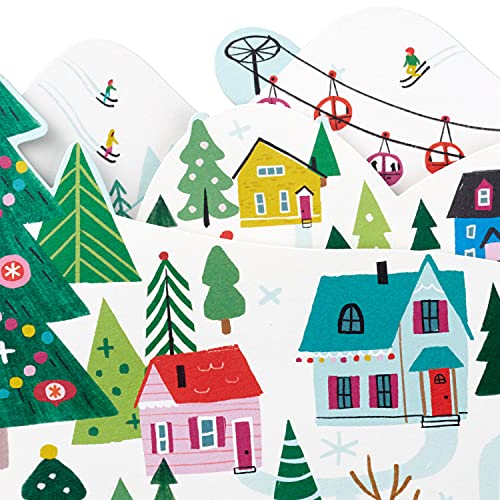 Caixa de cartões de Natal Hallmark UNICEF, 20 designs diferentes, pacote com 20 cartões e 21 envelop
