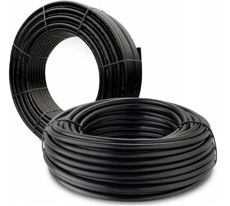 Verlegerohr Versorgungsleitung Wasserleitung Druckrohr für Bewässerung Sprinklersystem PE-Rohr 16mm 20mm 25mm 32mm wählbar (25 mm x 25 m)