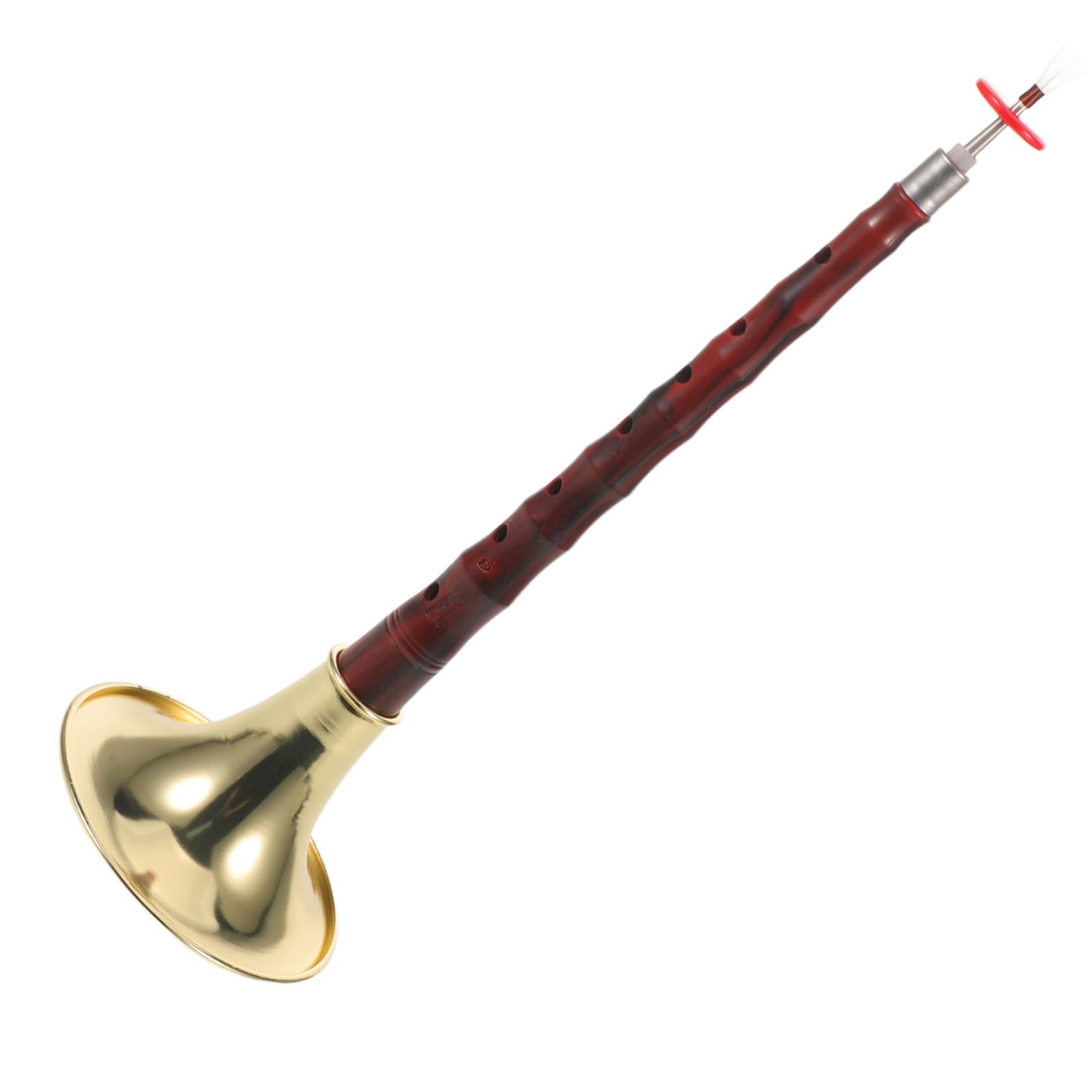ifundom Suona Portatile in Resina Abs Resistenza con Finitura Legno e Bocca Dorata Strumento Cinese per Pratica Musicale Folkloristiche