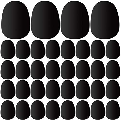 36 pièces Embouchure Coussin 0.8 mm Embouchure patches pour saxophone et clarinette, Noir